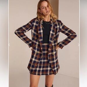 Favorite Daughter - First Wife Plaid Mini Skirt (NWT) - please read note re size